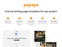 Tablet Screenshot of eatapapaya.com